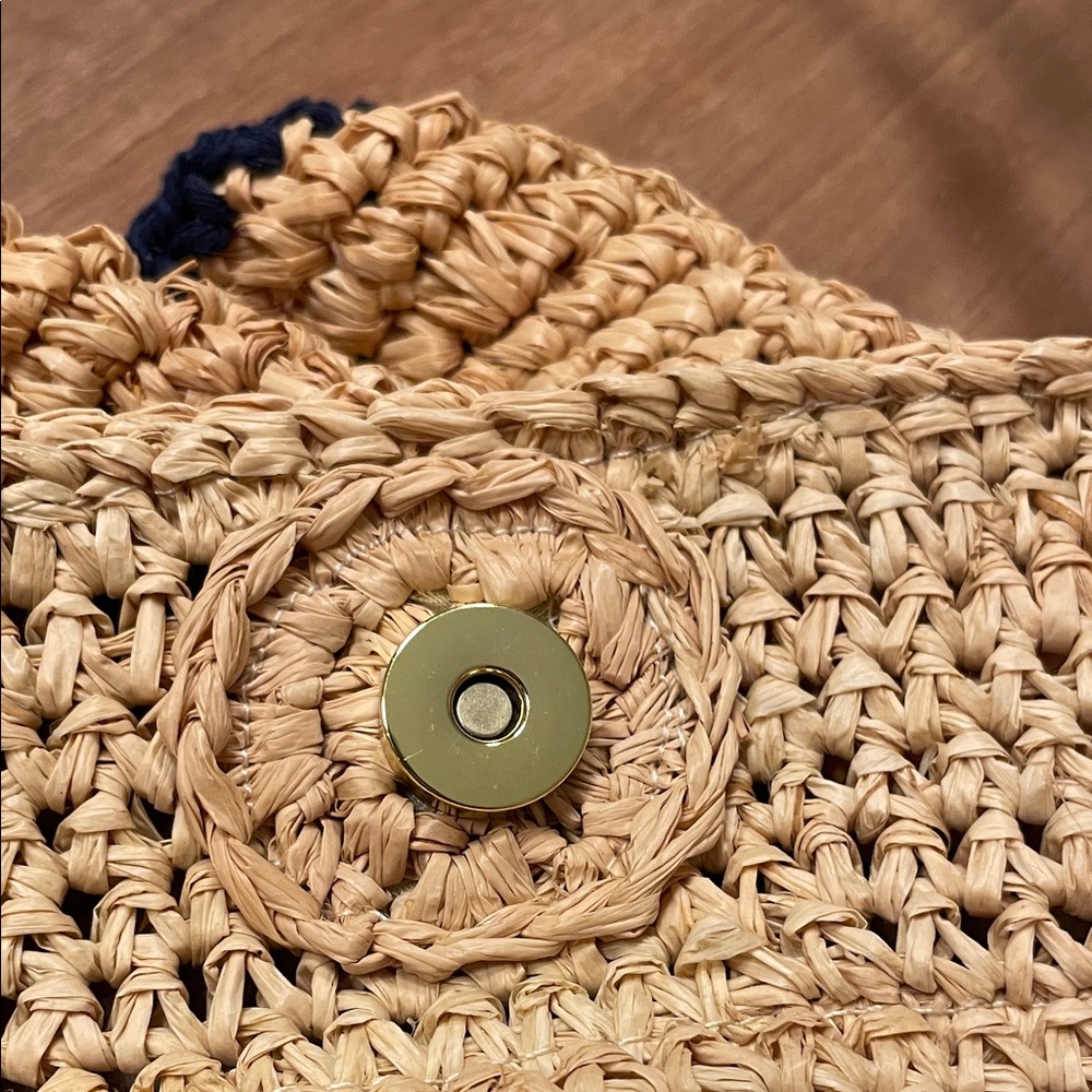 Mark & Graham Ruffle Straw Tote Bag - Picture 3 of 9